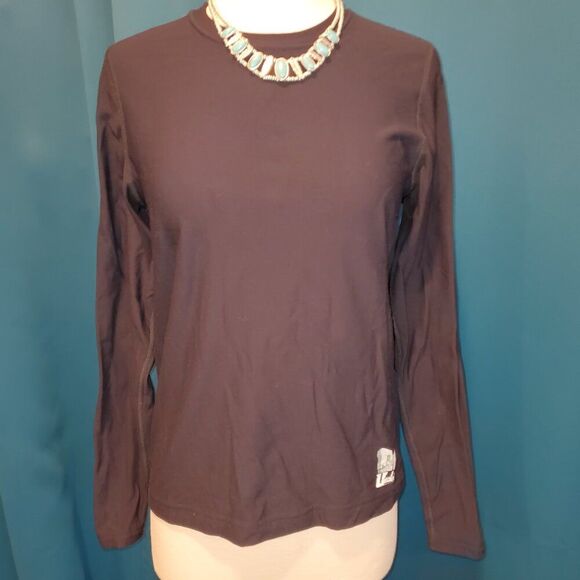 GHUnders Long Sleeve crewneck top - Black size small MADE in USA - Picture 2 of 3